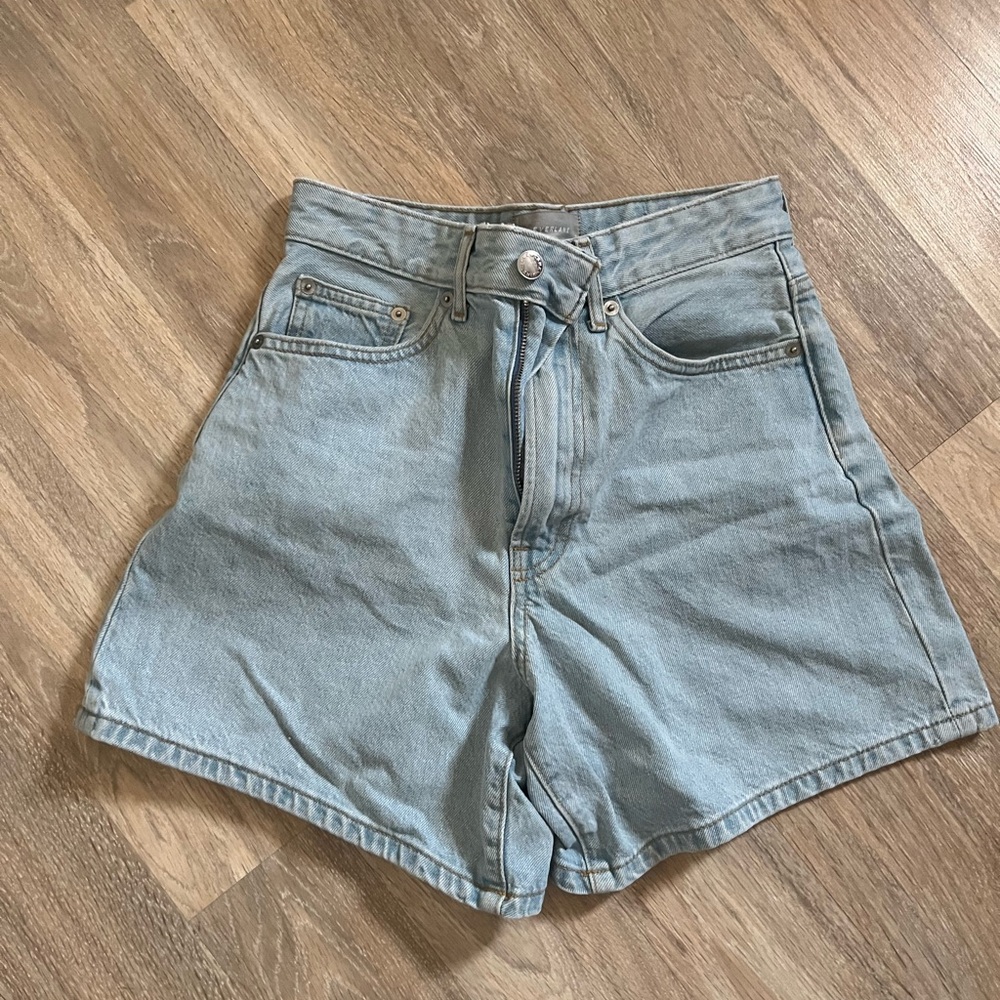 Everlane A-Line Denim Shorts